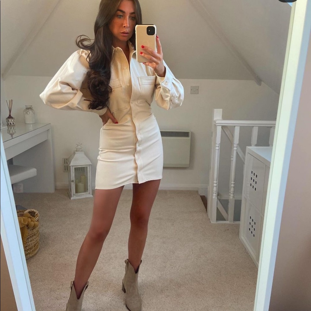 Zara button closure dress bloggers favorite - Picture 5 of 15